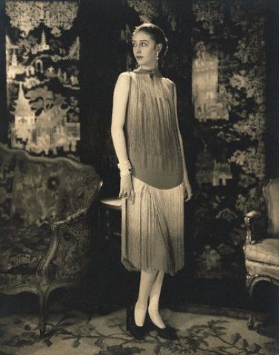 Marion Morehouse in Chanel dress photographed by Edward Steichen
